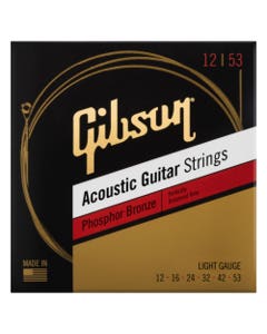 Gibson Phosphor Bronze Acoustic Guitar Strings, Light