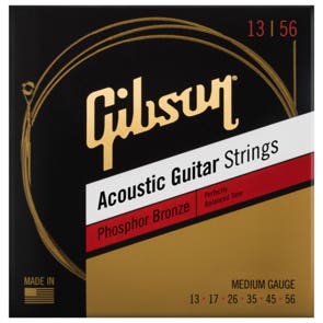 Gibson Phosphor Bronze Acoustic Guitar Strings, Medium