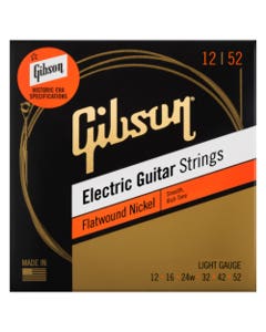 Gibson Flatwound Electric Guitar Strings, Light