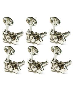 Graph Tech Tuners 3x3 Skeleton Button Nickel