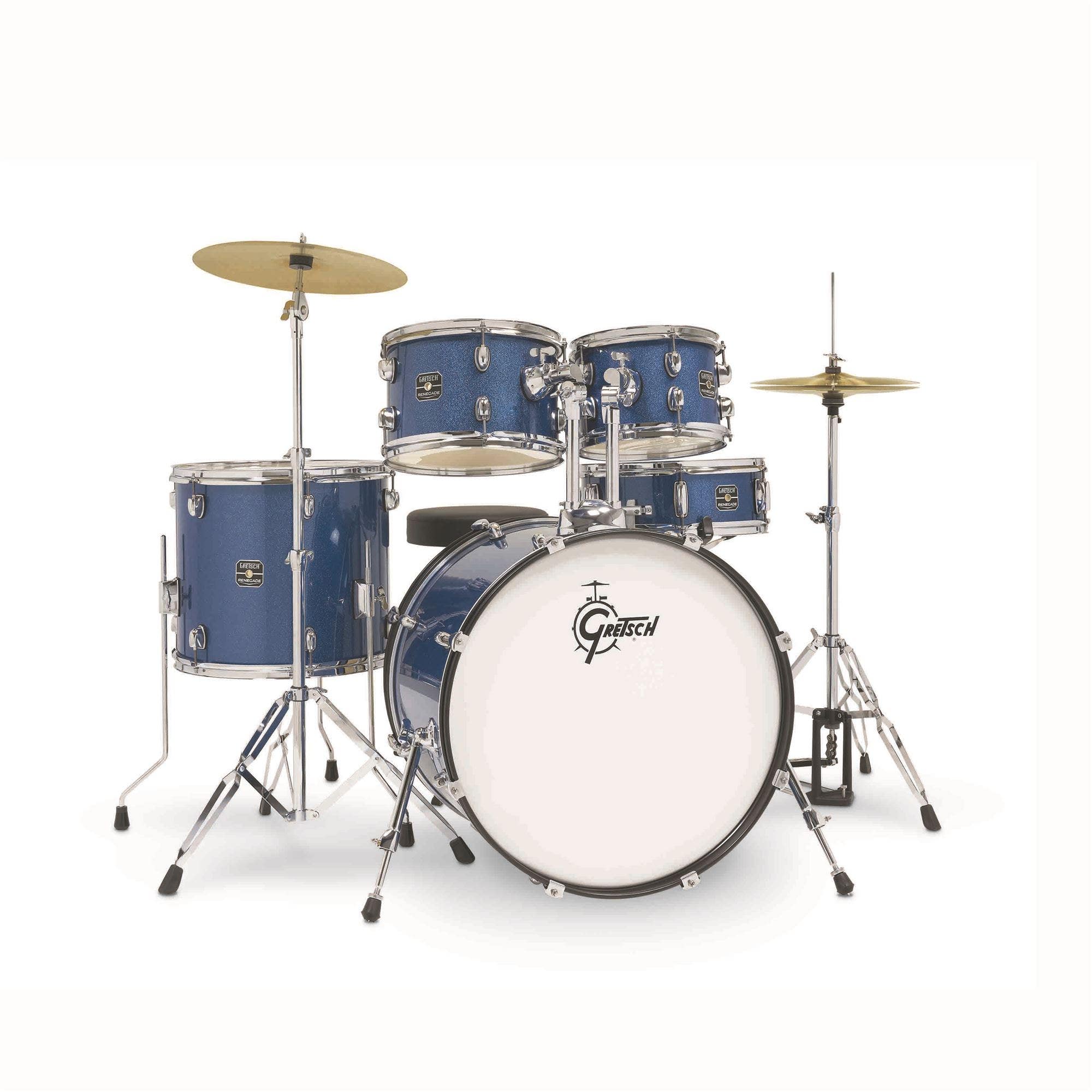 Gretsch Renegade 5-Piece Complete Drum Set Blue Sparkle