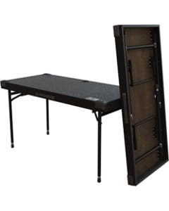 Grundorf AT-4822 Adjustable Height Folding DJ Table 48 x 22"