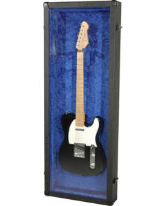 Grundorf GDV4616SV Tolex Vintage Vinyl Guitar Display Case for Guitars up to 3.5" x 46" x 16"