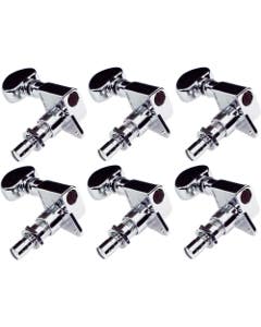 Grover 406C6 Mid Locking Rotomatic Tuners 6 In-line Chrome