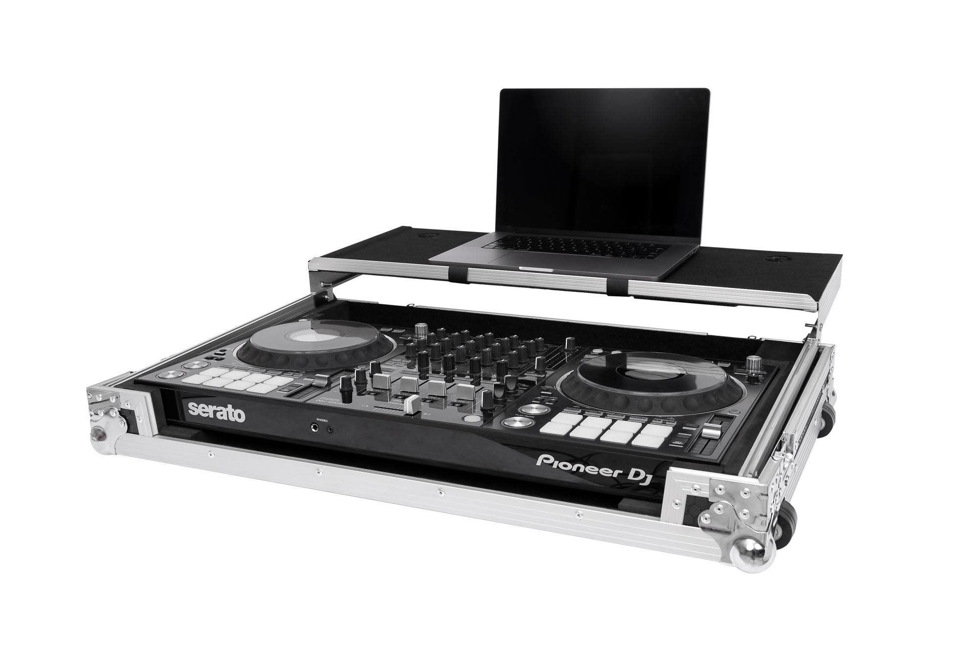 Headliner HL10011 Flight Case with Wheels for Pioneer DJ DDJFLX10 with Laptop Platform