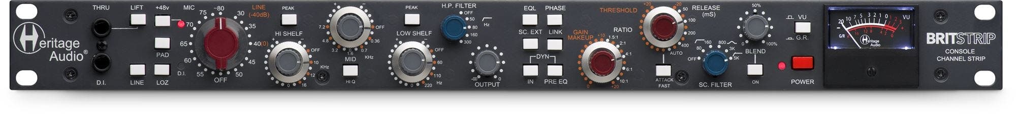Heritage Audio Britstrip Microphone Channel Strip | American Musical Supply