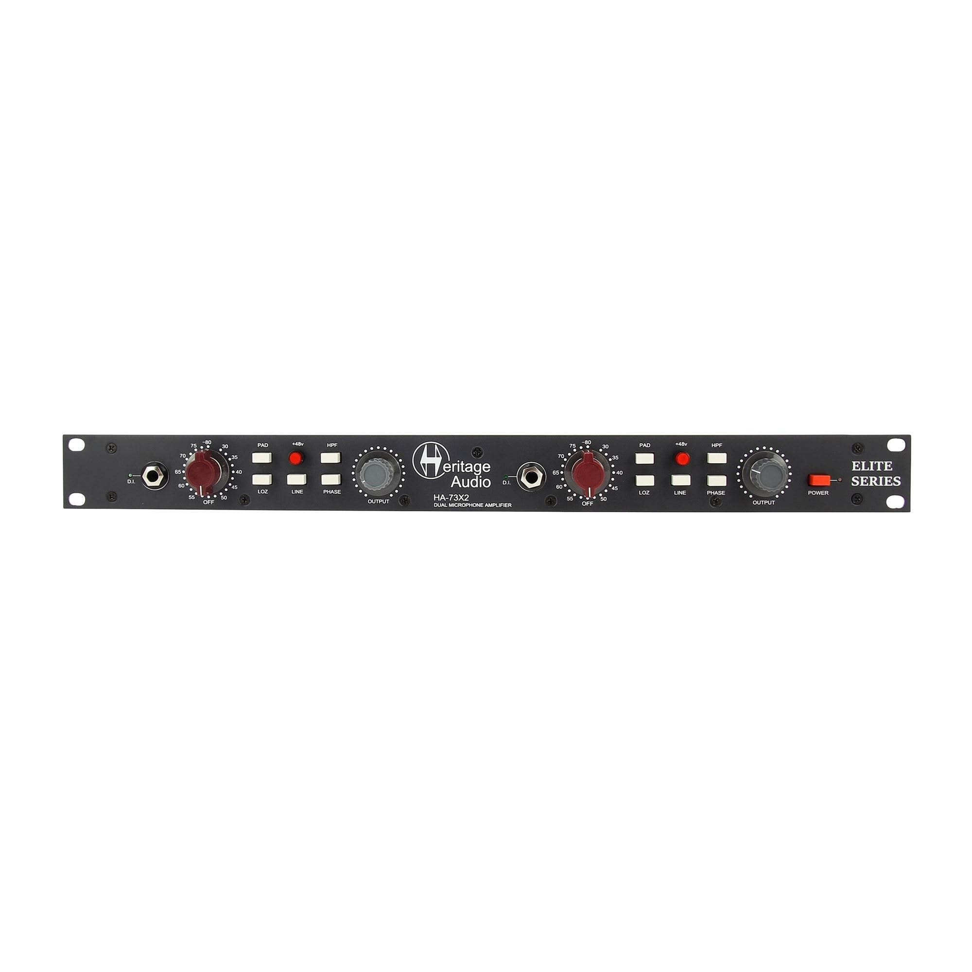 Heritage Audio HA 73X2 Elite Series Dual Microphone Preamplifier