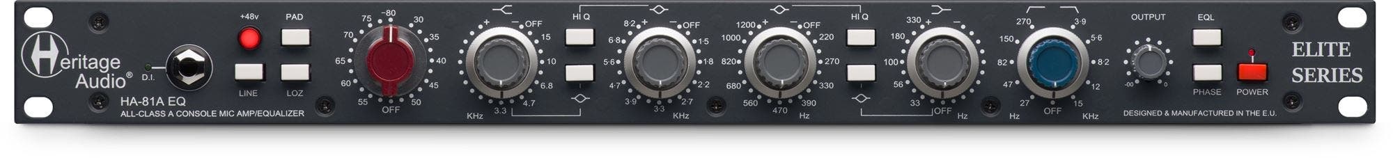 Heritage Audio HA-81A British-Spec Hybrid Microphone Channel Strip