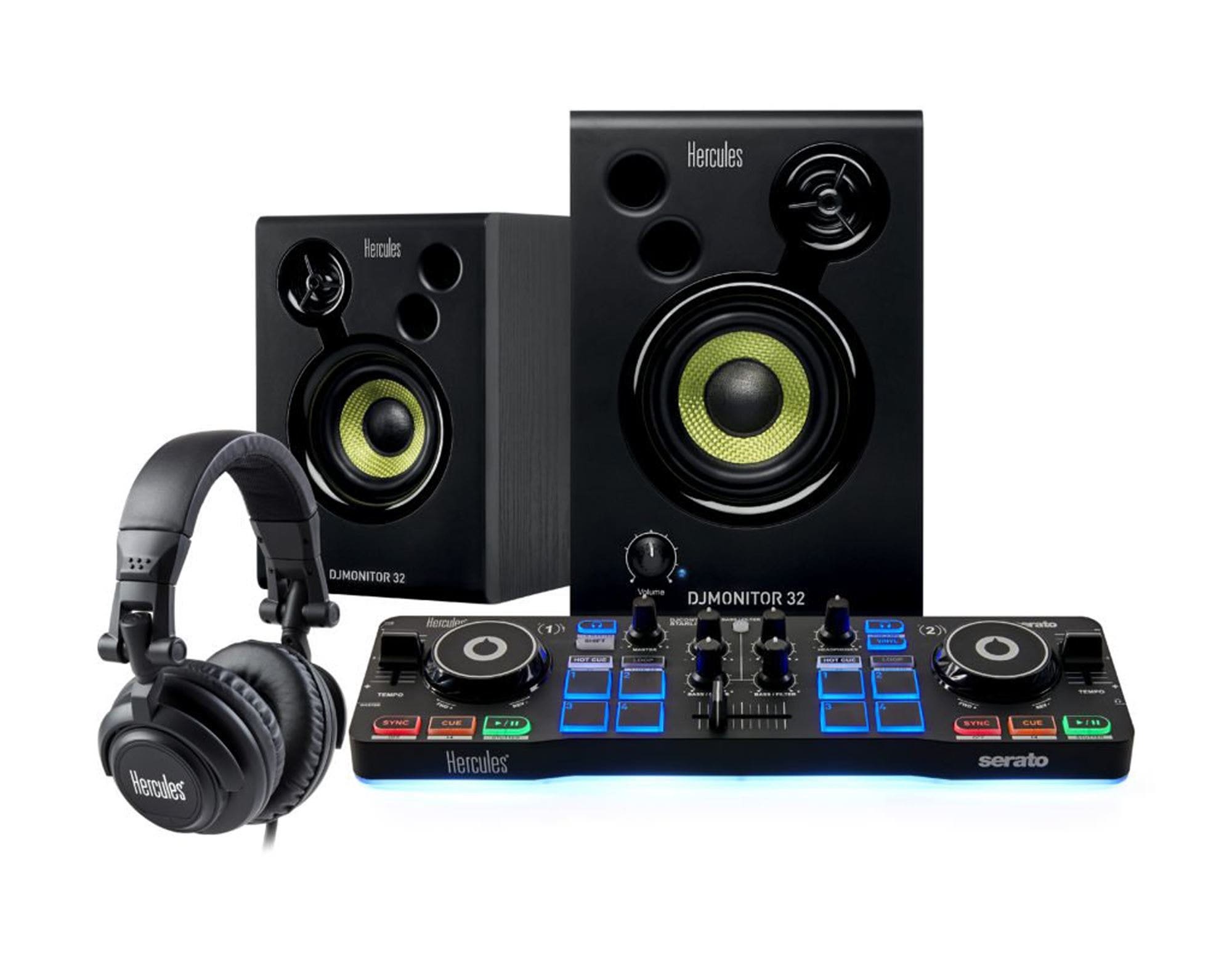 Hercules DJ Starter Kit DJ Controller Bundle
