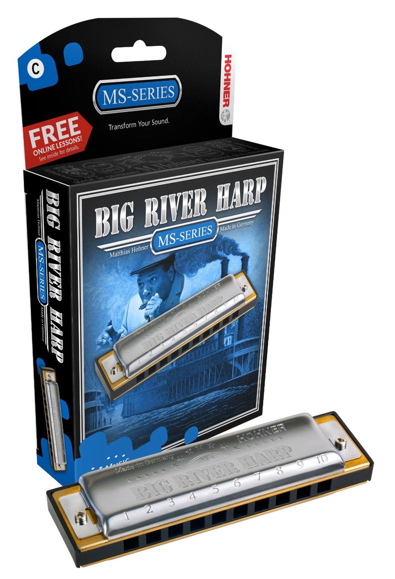 Hohner 590BX Big River Harp MS Series