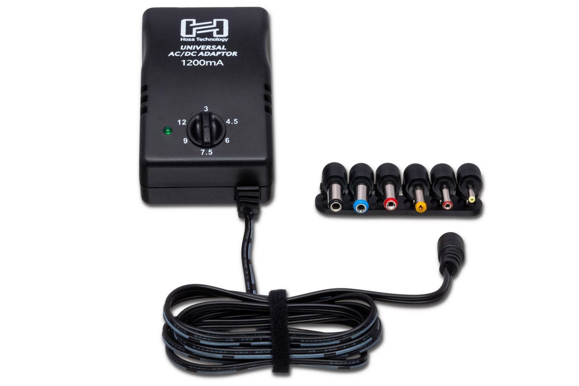 Hosa ADC477 Universal AC Power Supply Selectable up to 12 VDC 1200 mA