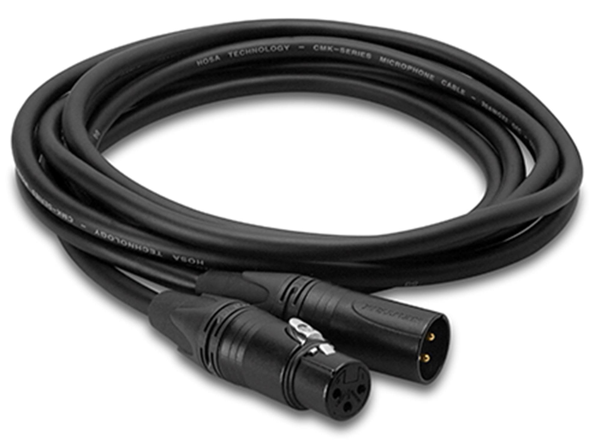 Hosa CMK025AU Edge Microphone Cable Neutrik XLR3F to XLR3M 25 Foot