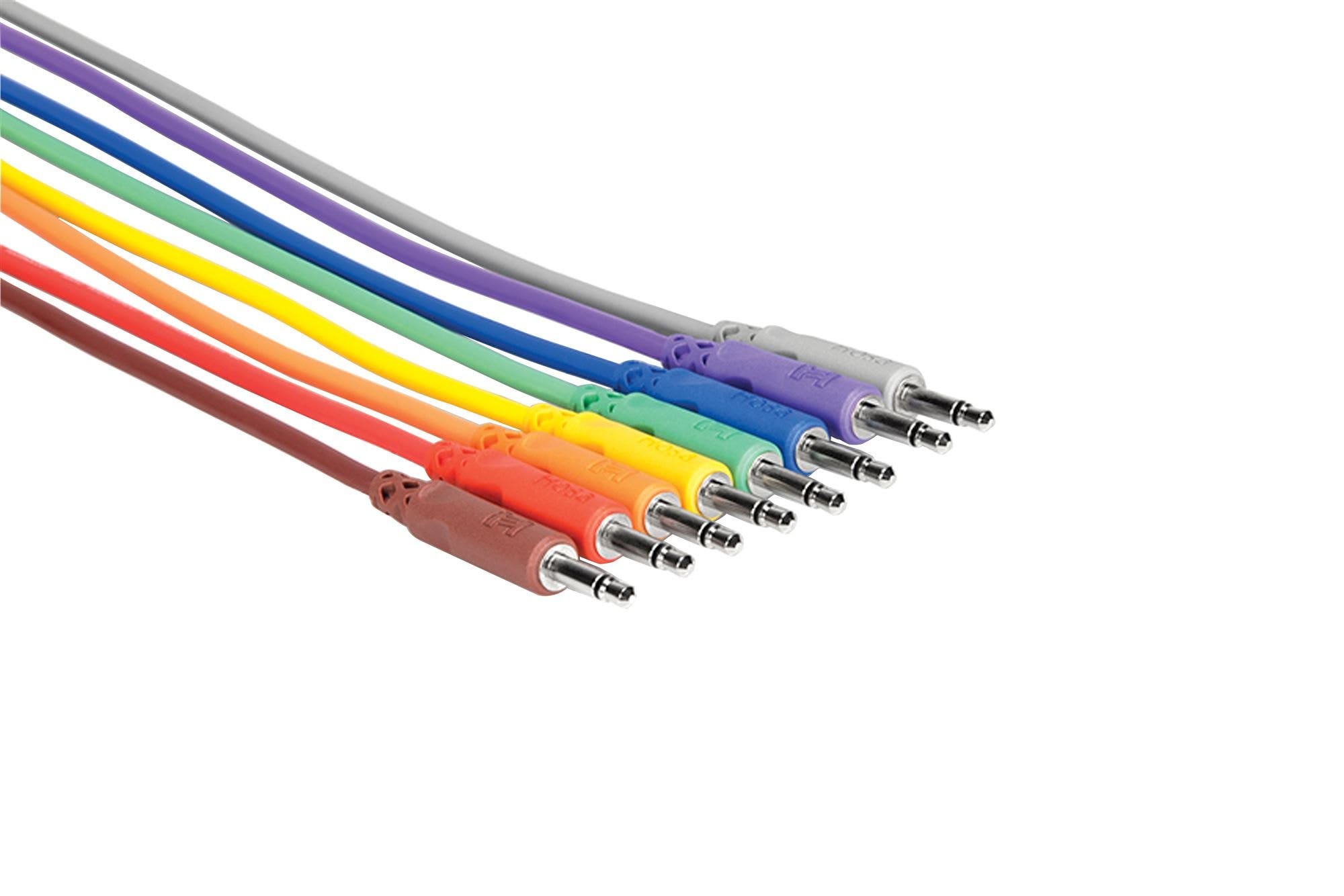Hosa CMM-890 Unbalanced Patch Cables Mini TS to Same 3 Foot