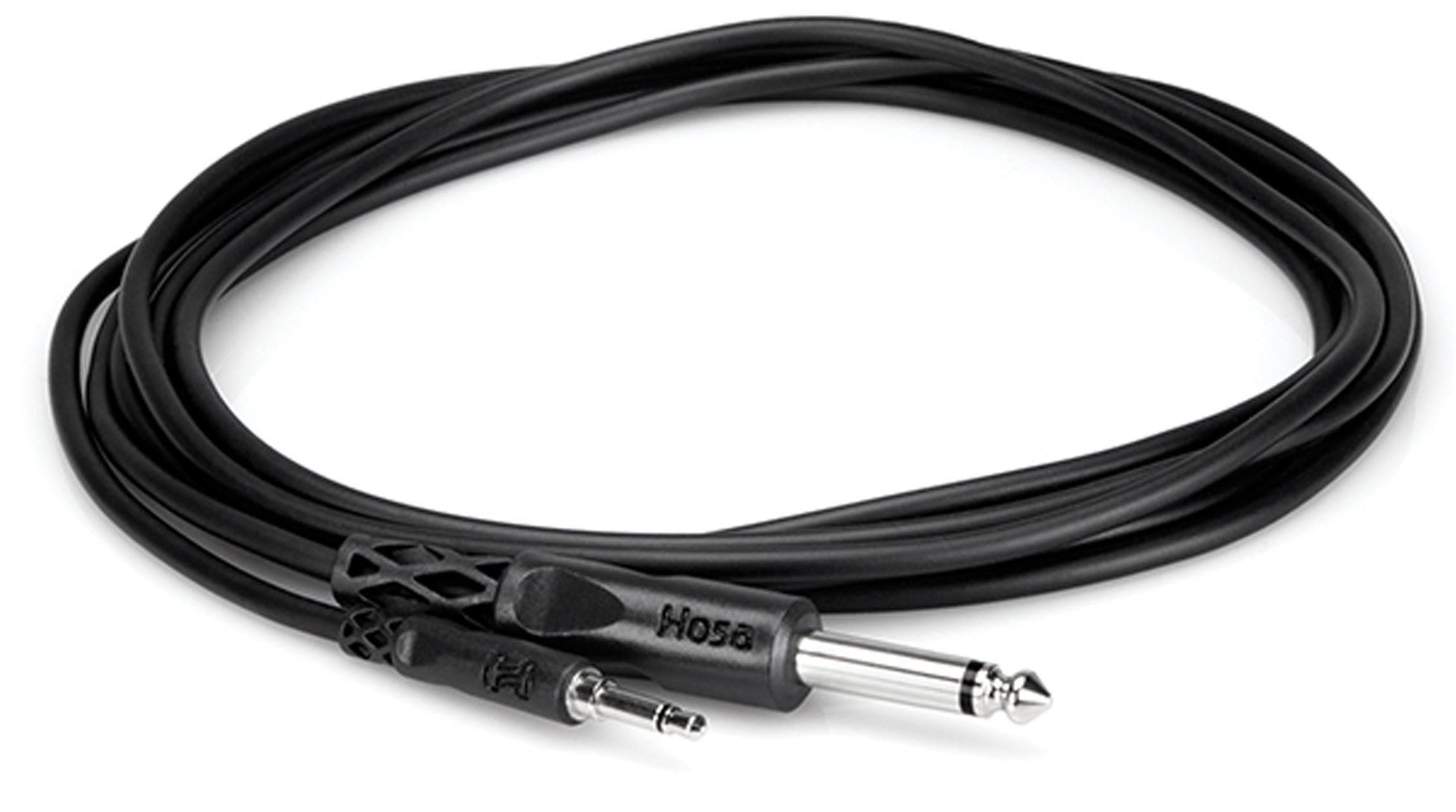 Hosa CMP310 Mono Interconnect 3.5mm TS to 1/4" TS 10 Foot