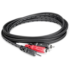 Hosa CMR206 Stereo Breakout 3.5mm TRS to Dual RCA 6 Foot