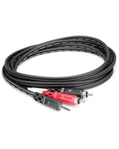 Hosa CMR206 Stereo Breakout 3.5mm TRS to Dual RCA 6 Foot