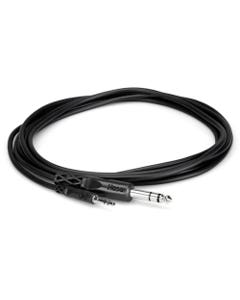 Hosa CMS110 Stereo Interconnect 3.5mm TRS to 1/4" TRS 10 Foot