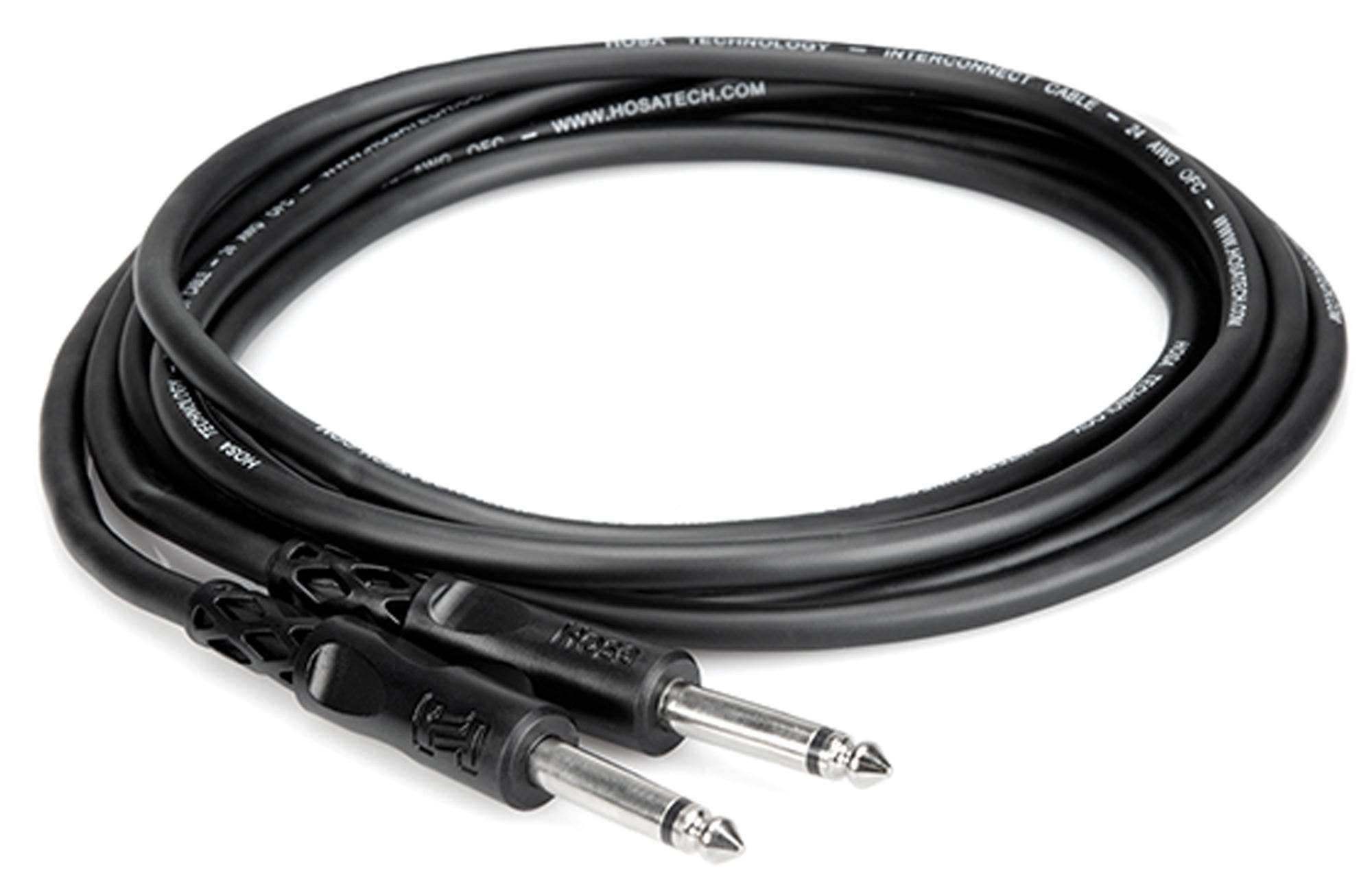 Hosa CPP103 Unbalanced Interconnect 1/4" TS 3 Foot