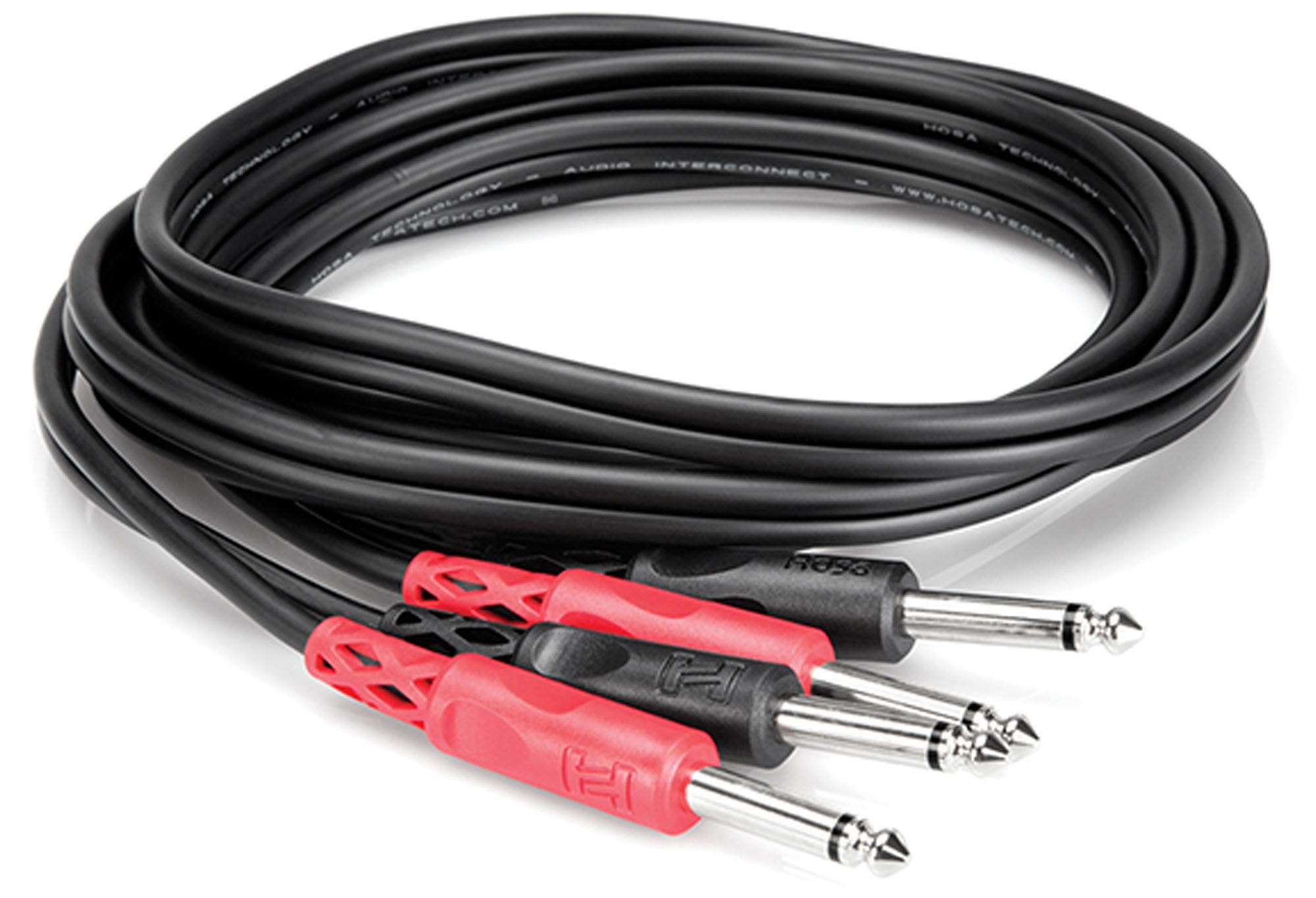 Hosa Stereo Interconnect Dual 1/4 Inch TS Cables