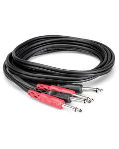 Hosa CPP206 Stereo Interconnect Dual 1/4" TS 6 Meter