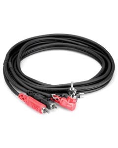Hosa CRA-202DJ Stereo Interconnect Dual RCA to Same 2 Meter