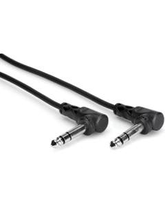 Hosa CSS103RR Balanced Interconnect Right Angle Ends 1/4" TRS