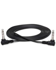 Hosa CSS-110RR Balanced Interconnect Right Angle Ends 1/4" TRS