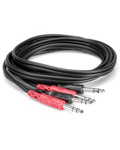 Hosa CSS202 Stereo Interconnect Dual 1/4" TRS Cable 2 Meter