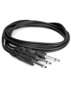 Hosa CYP-100 Y Cable 1/4" TS to Dual 1/4" TS