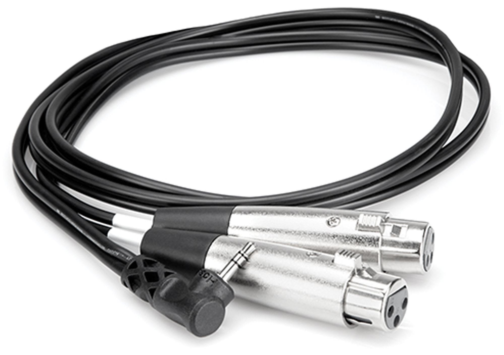 Hosa CYX402F 1/8 Inch TRS to Dual XLR Female Cable