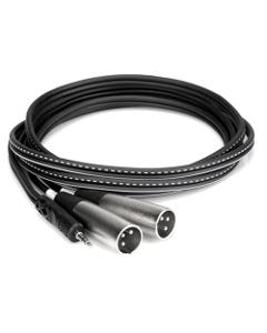 Hosa CYX403M Stereo Breakout 3.5mm TRS to Dual XLR Male 3 Meter