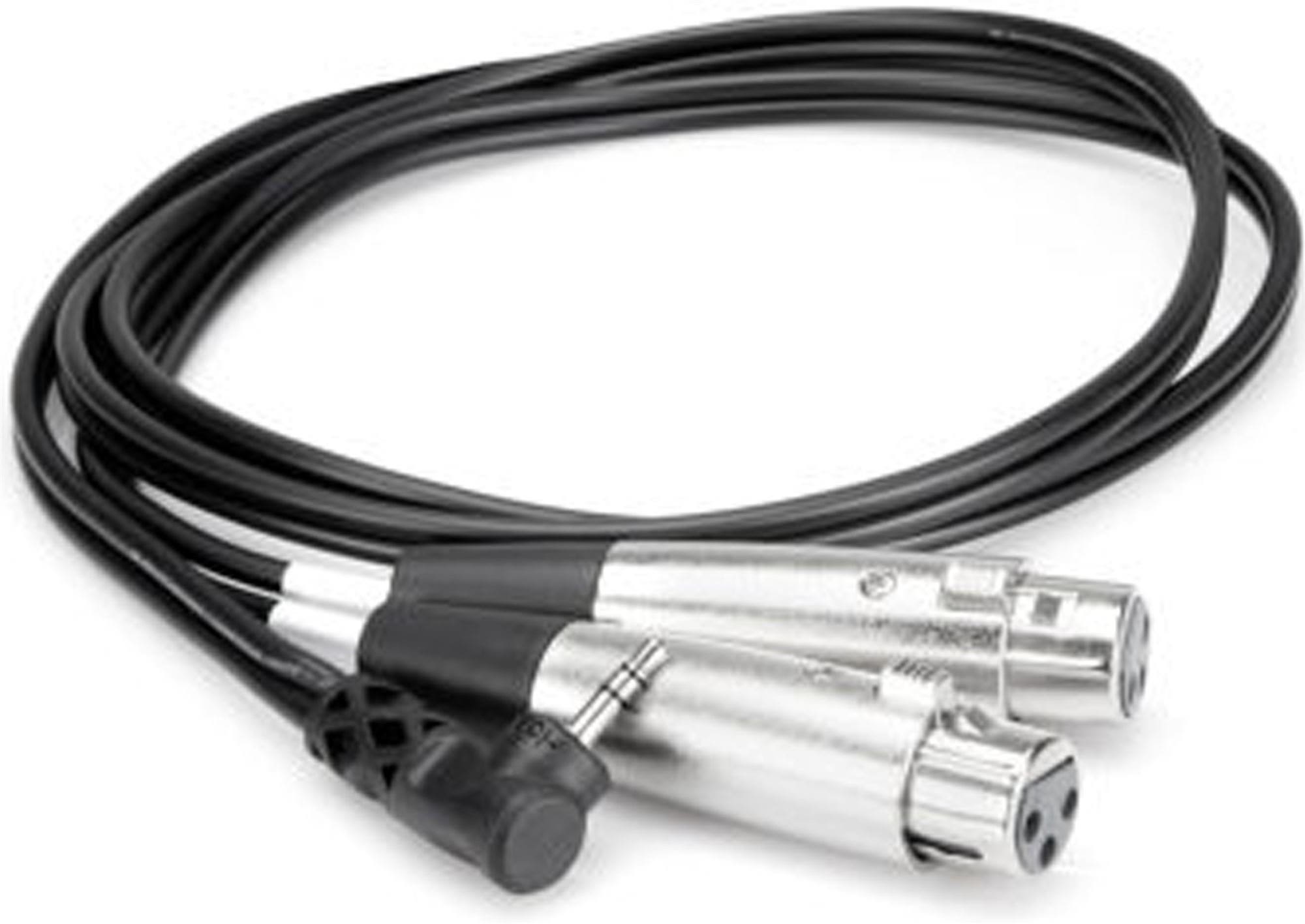 Hosa CYX-405F 1/8 Inch TRS to Dual XLR Female Cable