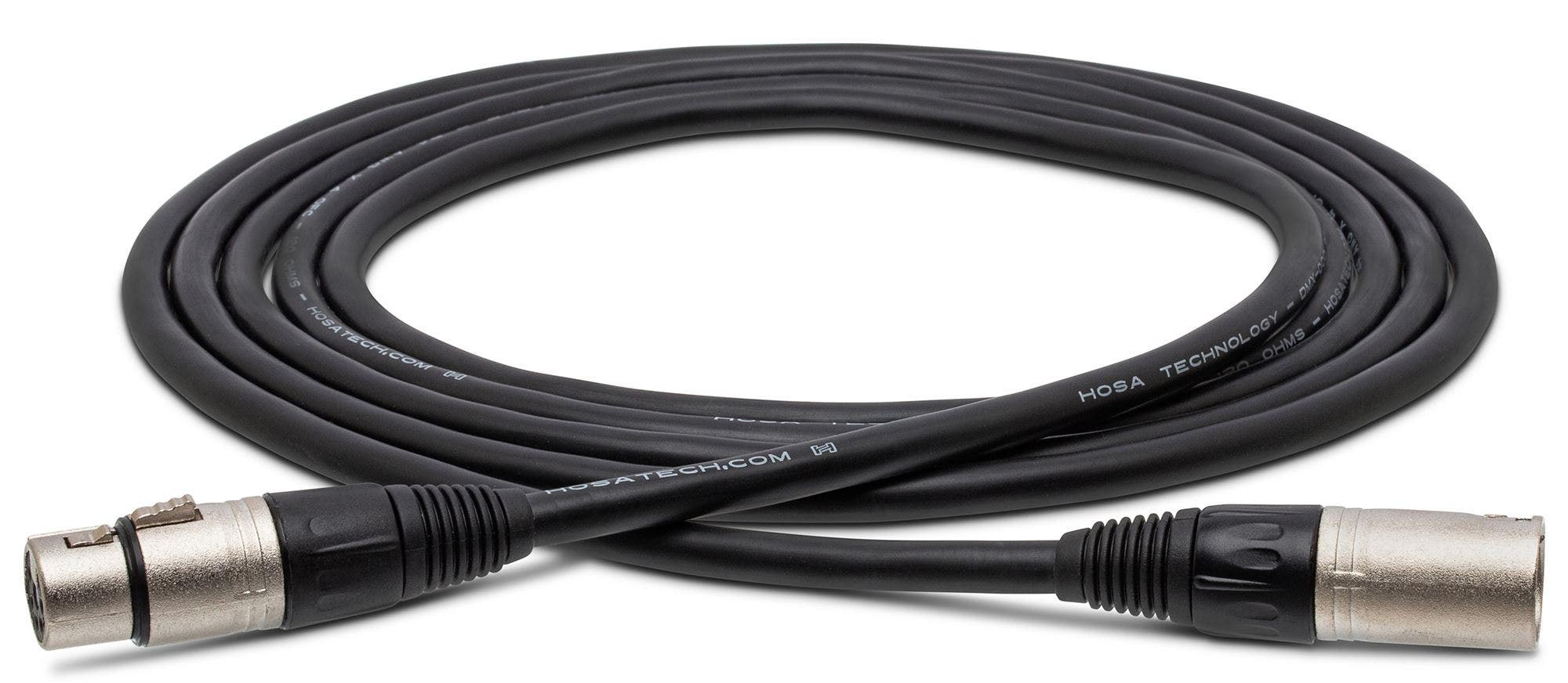 Hosa DMX-100 DMX512 Cable XLR5M to XLR5F