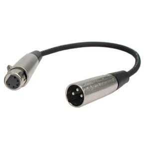 Hosa DMX306 DMX512 Adaptor XLR3M to XLR5F 6 Inch