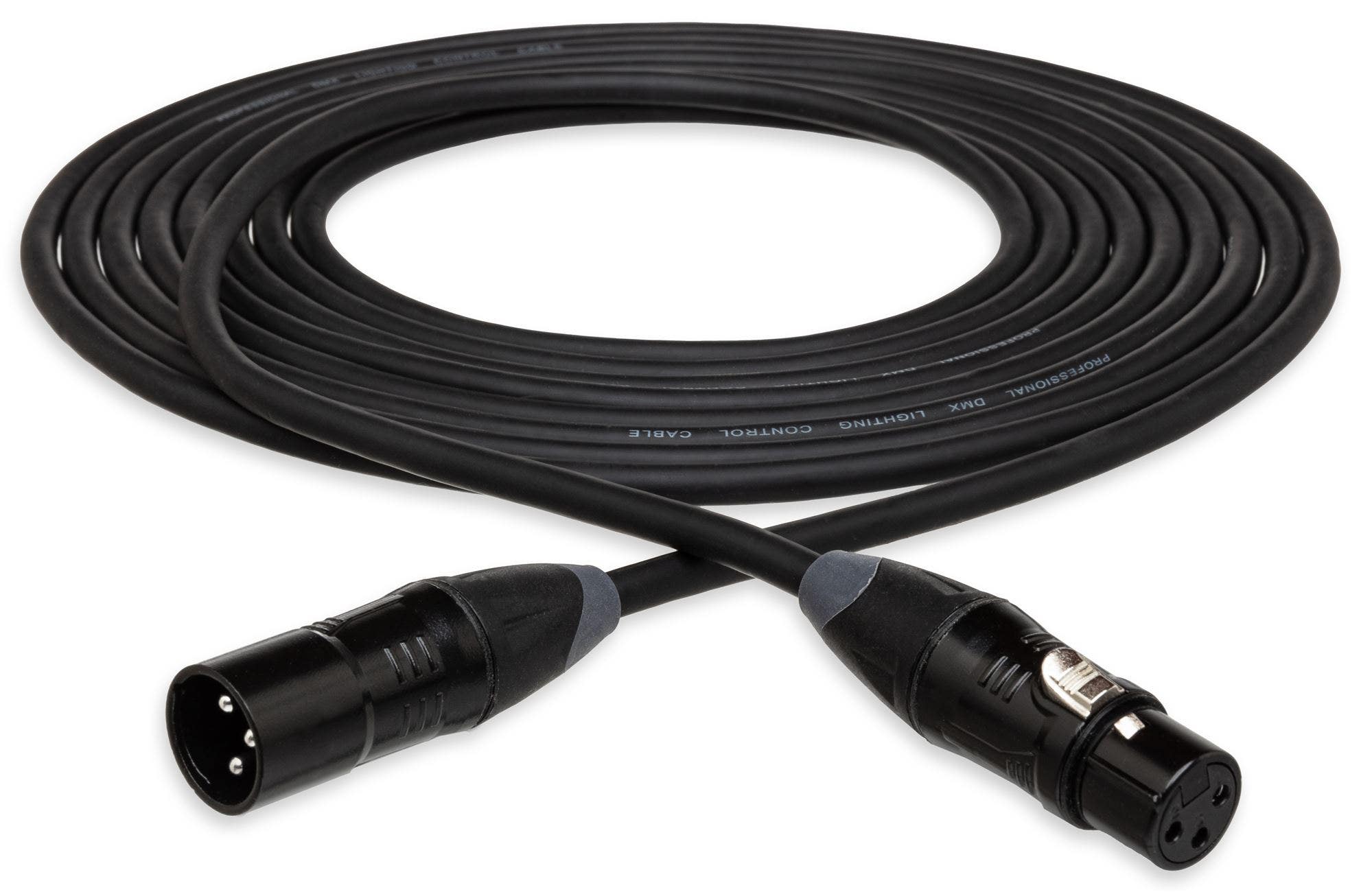 Hosa DMX-403 DMX-400 Series Cable XLR3M to XLR3F 3'
