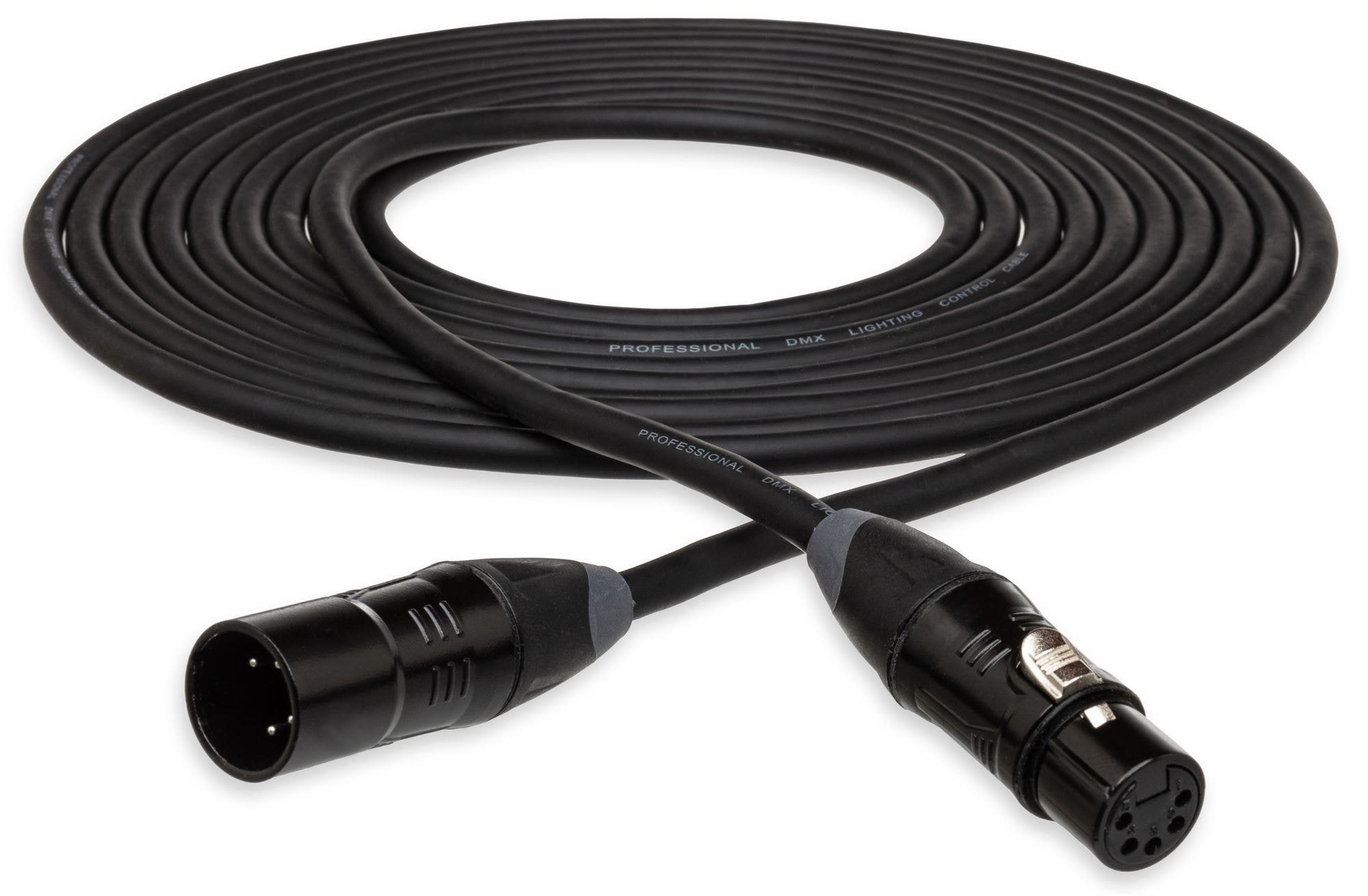 Hosa DMX-725 DMX-700 Series Cable XLR5M to XLR5F 25'