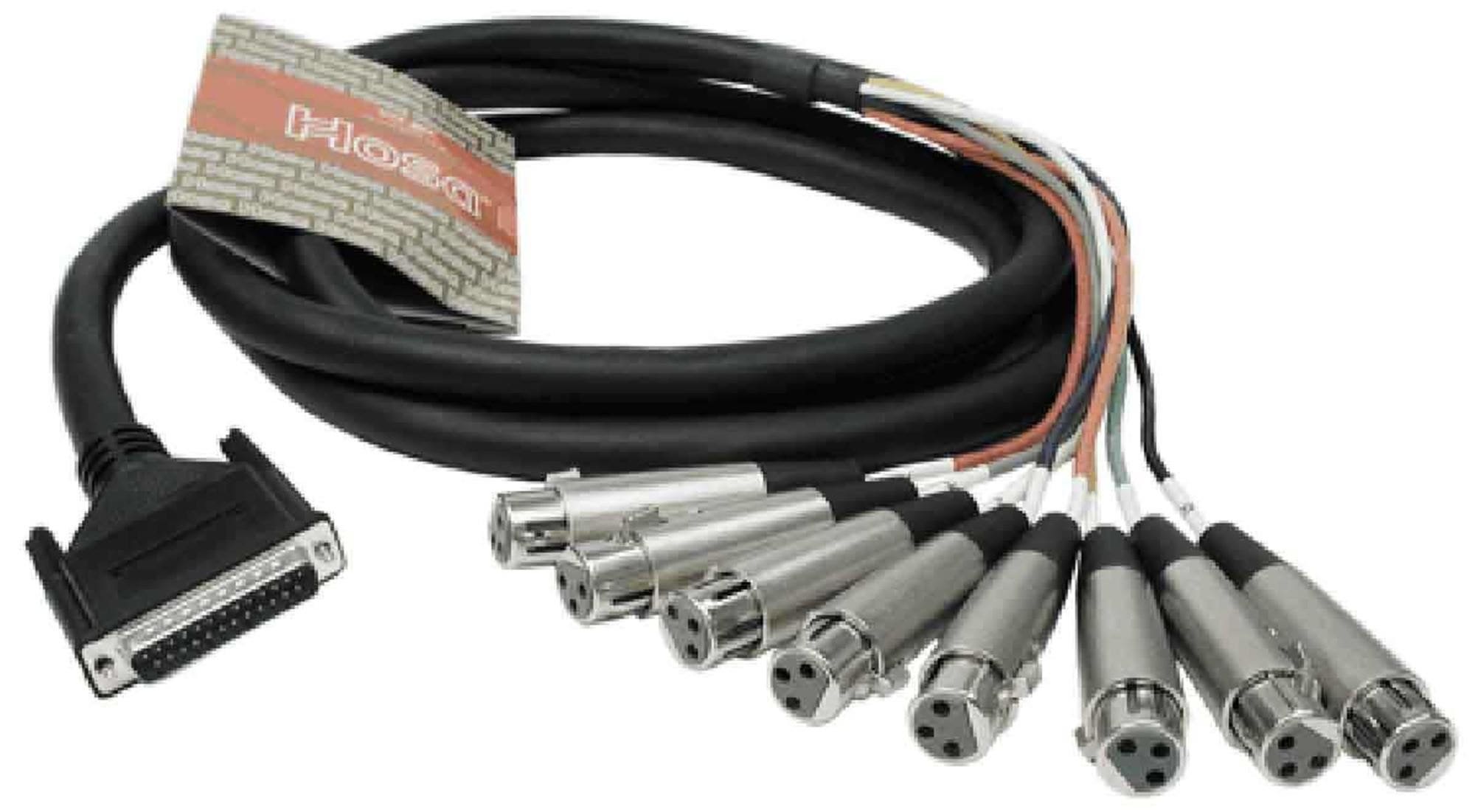 Hosa Cable DTF807 8 Channel D Sub to F XLR Recording Snake