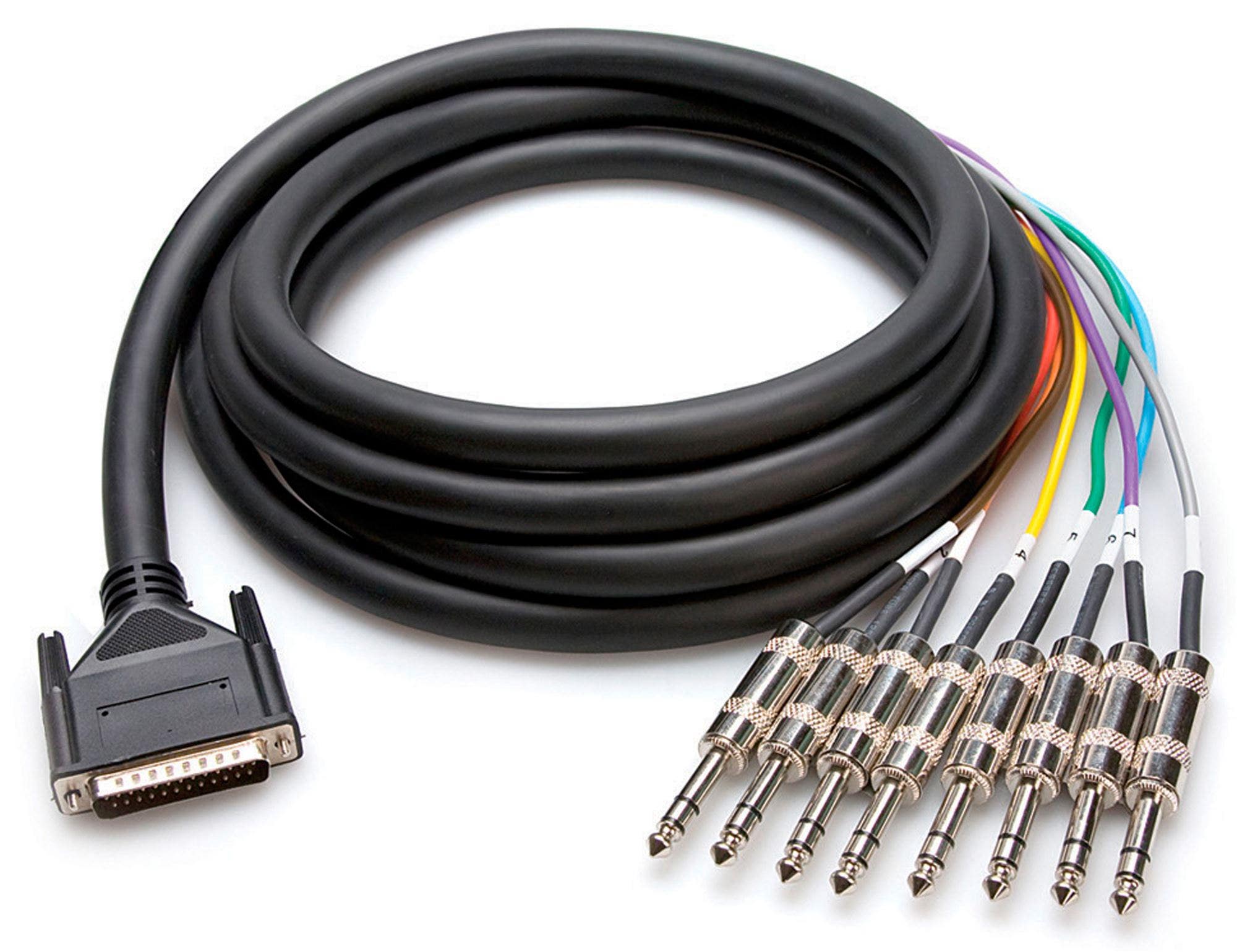 Hosa DTP-802 Balanced Snake DB25 to 1/4" TRS