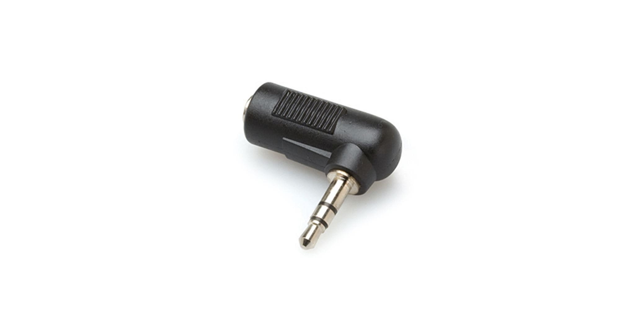 Hosa GMP272 3.5mm TRS to 3.5mm TRS Right Angle Adaptor