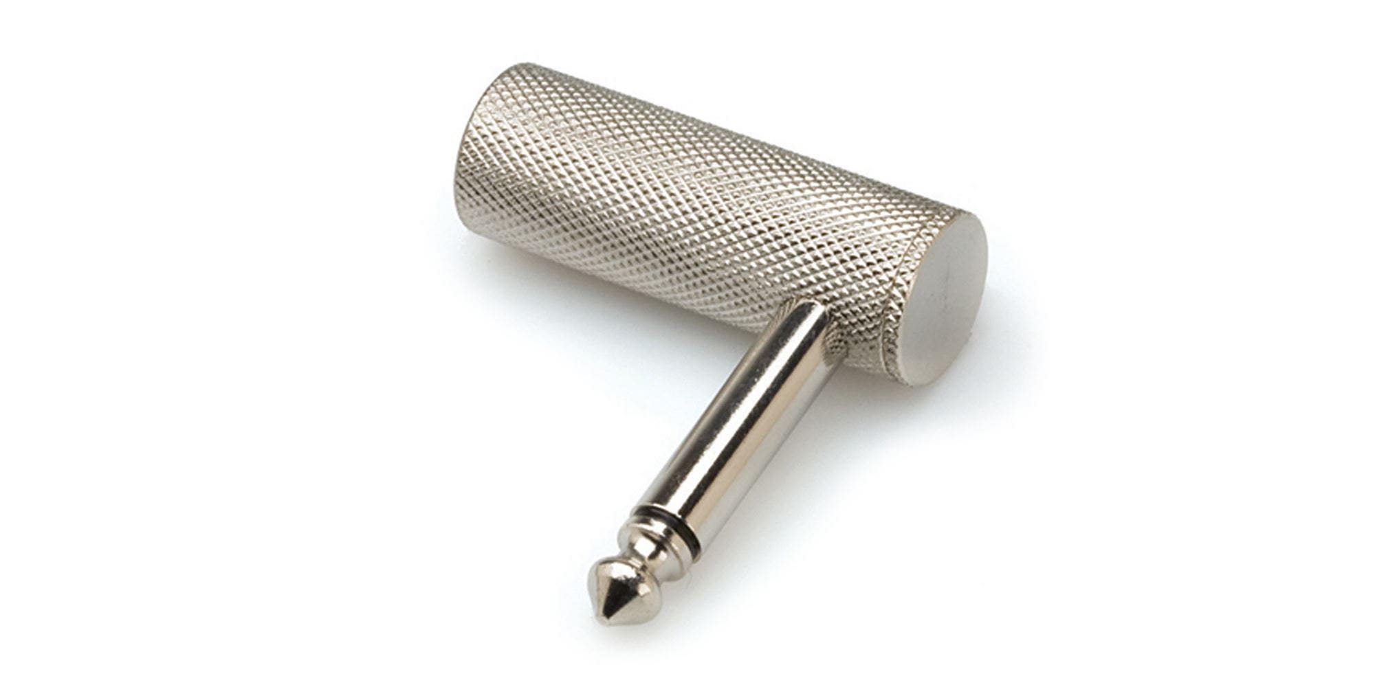 Hosa GPP151 1/4 Inch TS to 1/4 Inch TS Right Angle Adaptor