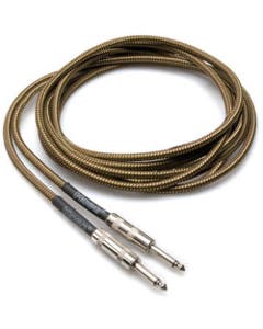 Hosa GTR518 Tweed Guitar Cable Straight 1/4 Inch to 1/4 Inch 18 Foot