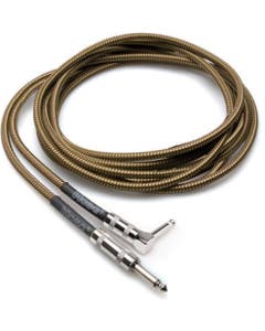 Hosa GTR518R Tweed Guitar Cable Straight 1/4" to Right Angle 1/4" 18'