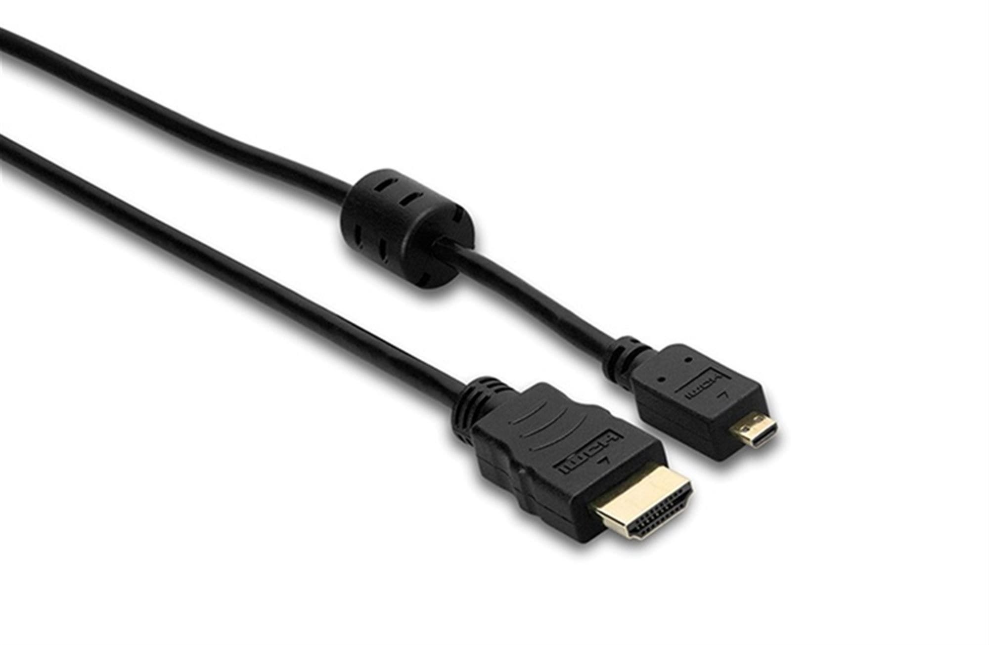 Hosa HDMM High Speed HDMI Cable with Ethernet HDMI to HDMI Micro