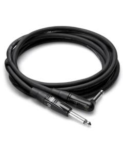 Hosa HGTR Pro Guitar Patch Cable REAN Straight to Right Angle