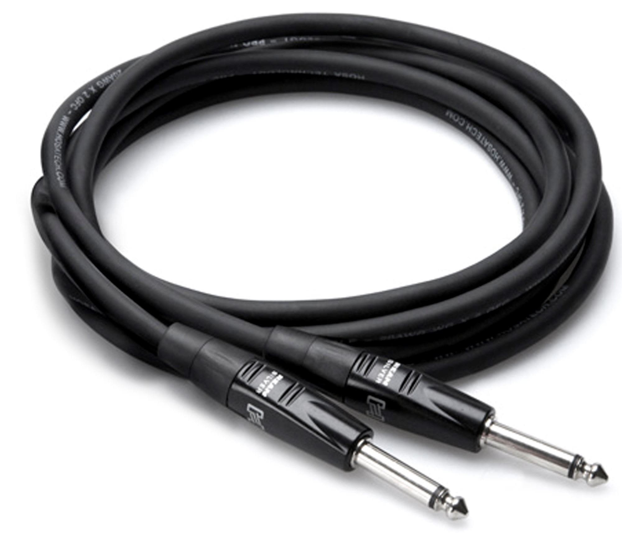 Hosa HGTR010 Pro Guitar Patch Cable REAN Straight 10 Foot