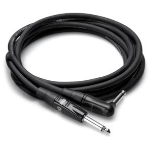 Hosa HGTR015R Pro Guitar Patch Cable REAN Straight to Right Angle 15'