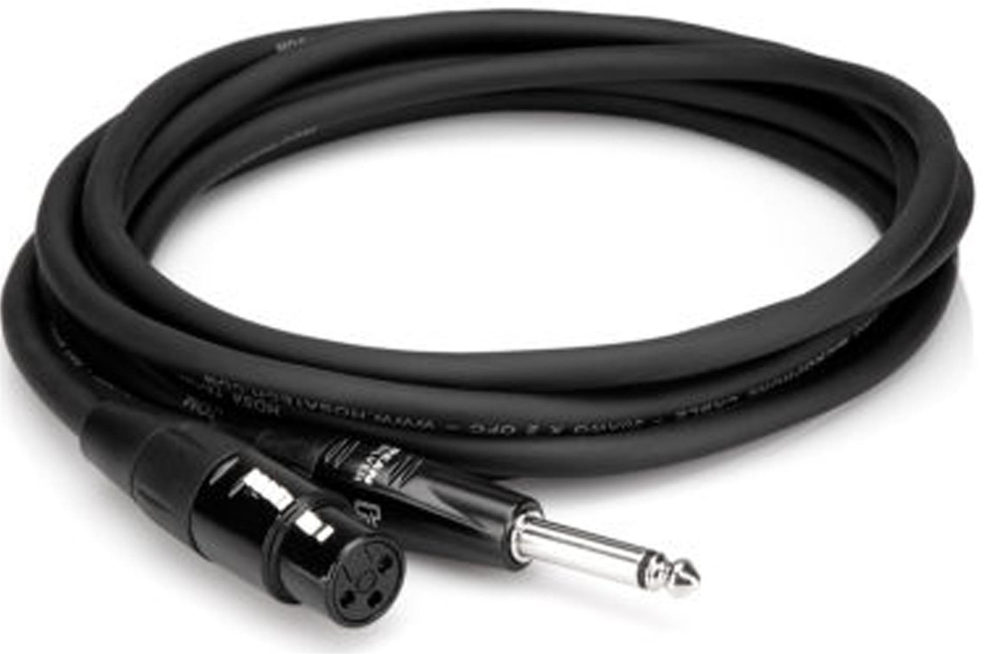 Hosa HMIC-010HZ Pro Microphone Cable XLR3F to 1/4" TS 10'