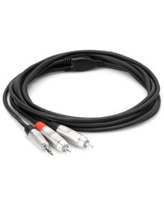 Hosa HMR Pro Stereo Breakout - REAN 3.5 mm TRS to Dual RCA