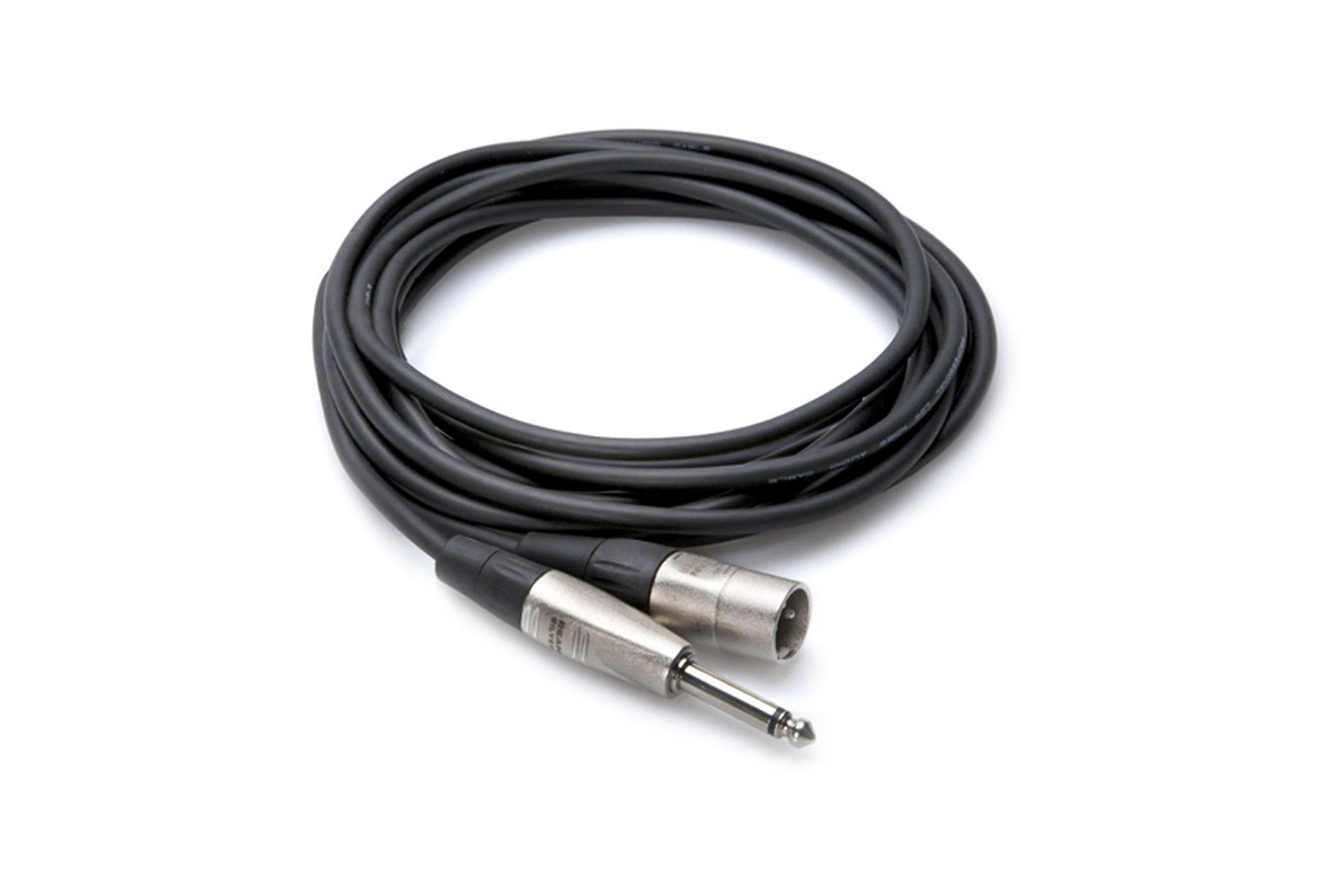 Hosa HPX-005 Pro Unbalanced Interconnect 1/4" TS to XLR3M 5Ft