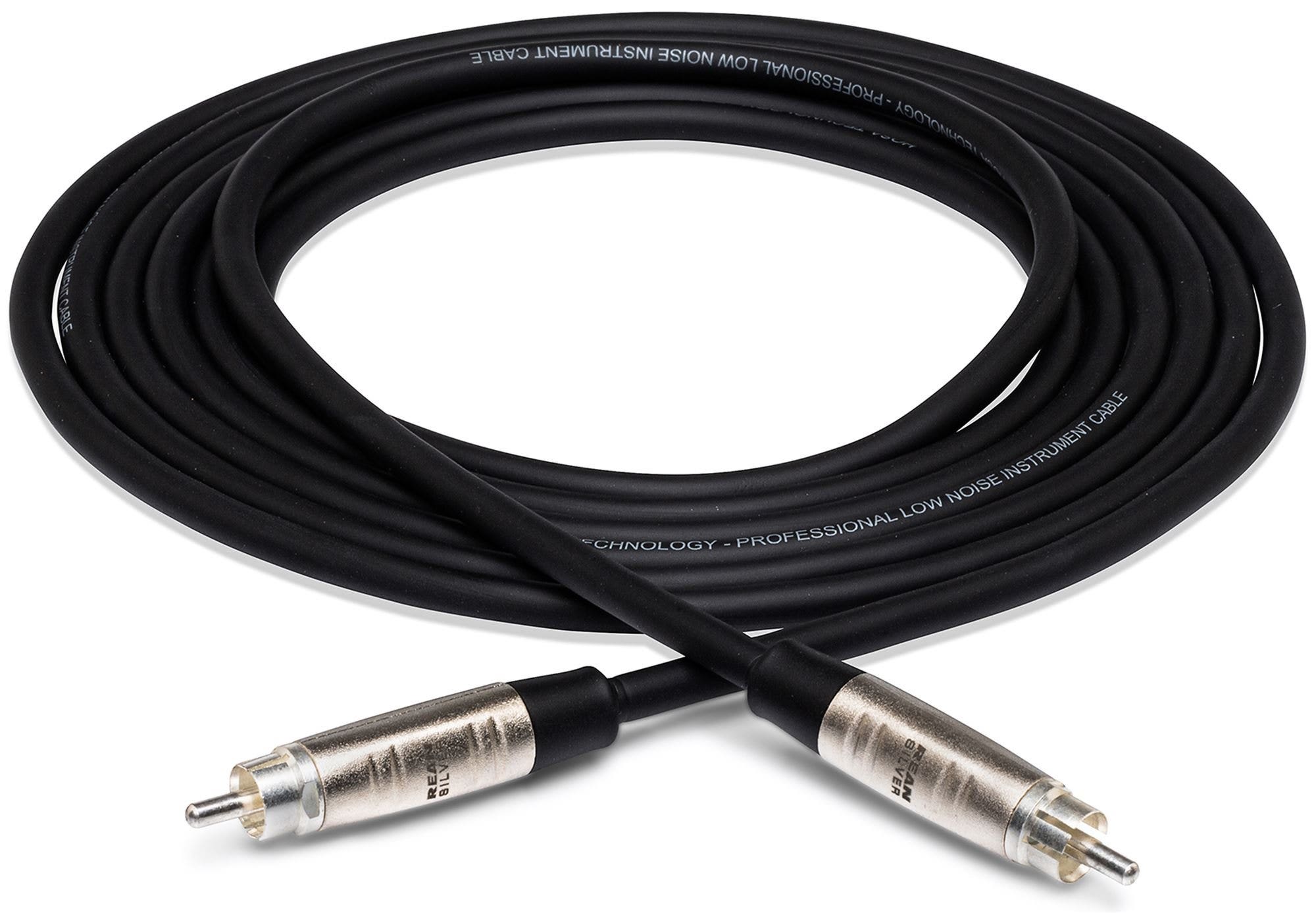 Hosa HRR-003 Pro Unbalanced Interconnect Cable REAN RCA to Same